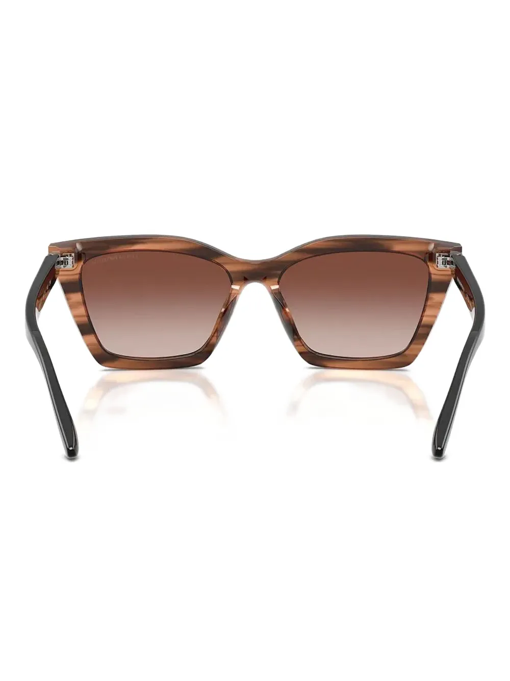 Emporio Armani Zonnebril met cat-eye montuur Bruin