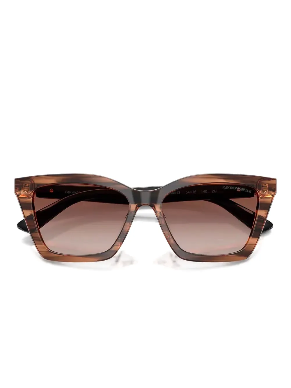 Emporio Armani Zonnebril met cat-eye montuur Bruin