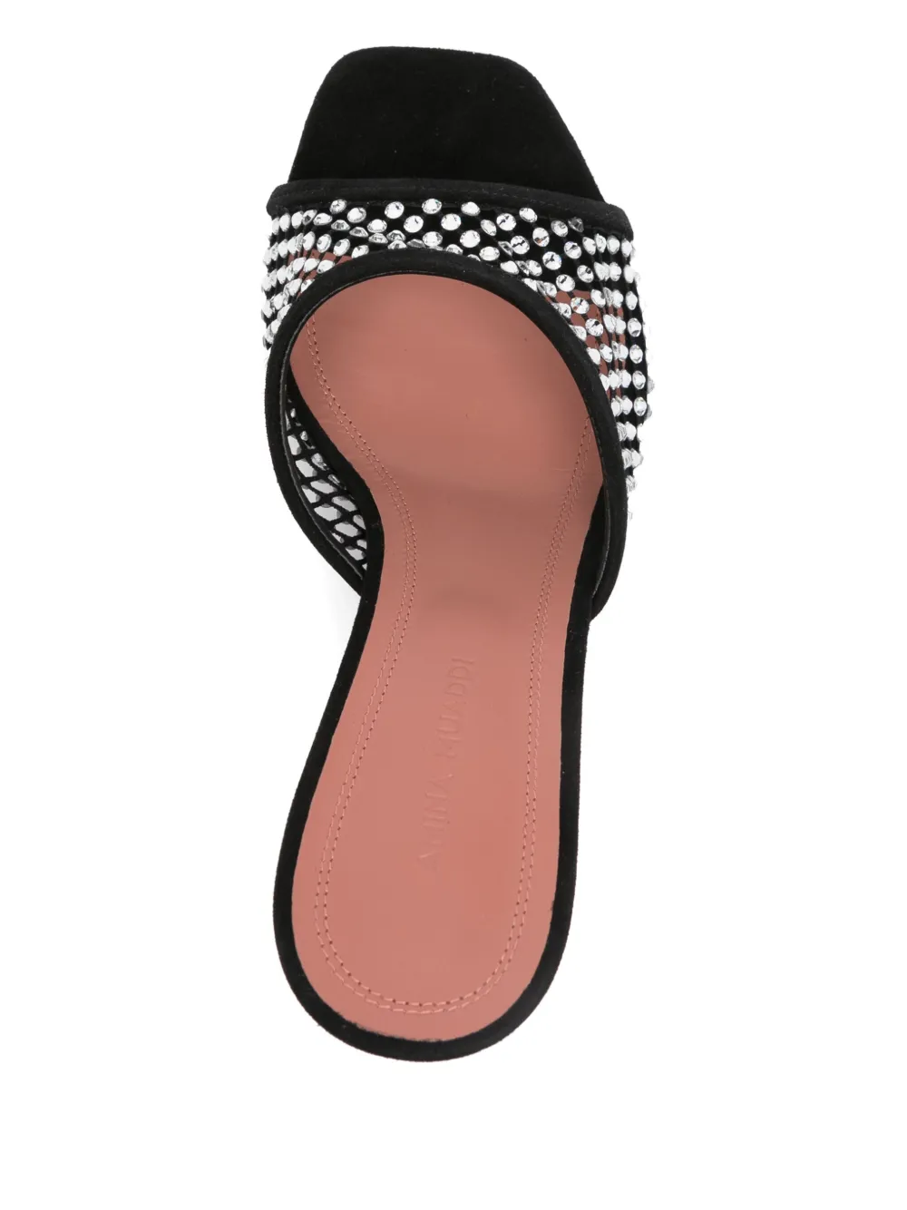 Amina Muaddi 100mm Lupita sandals Black