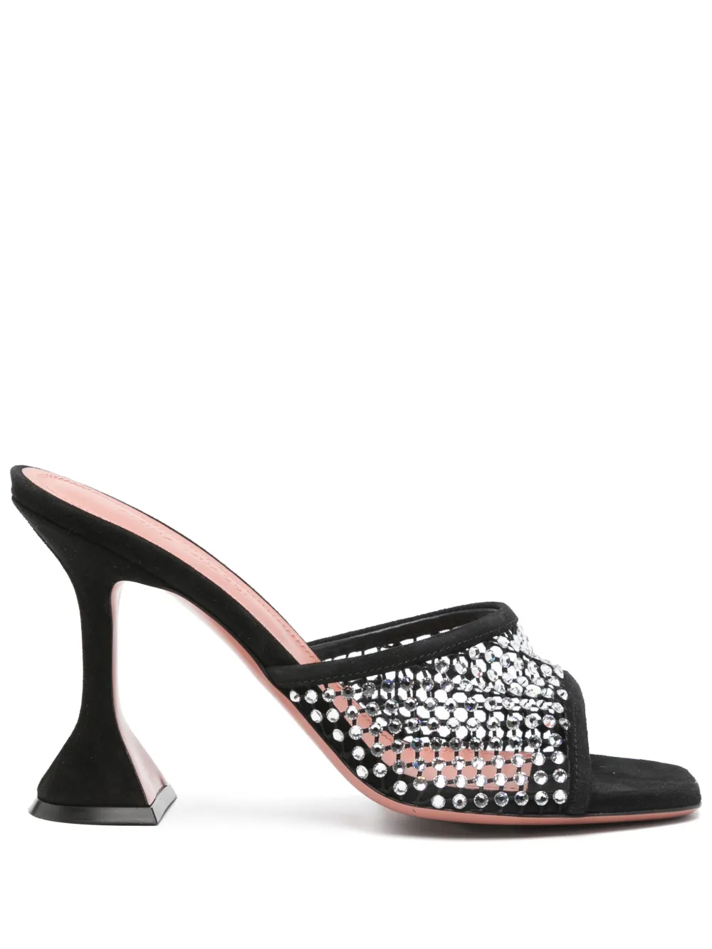Amina Muaddi 100mm Lupita sandals Zwart