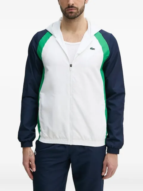 Lacoste colour-block hooded jacket