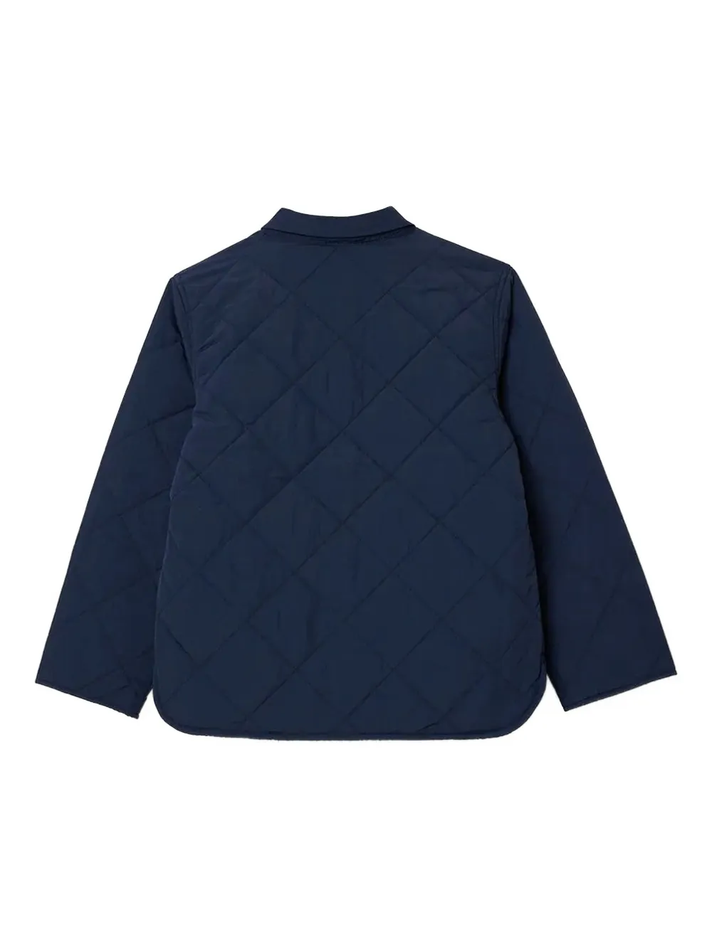 Lacoste Kids Gewatteerd shirtjack met diamantpatroon Blauw