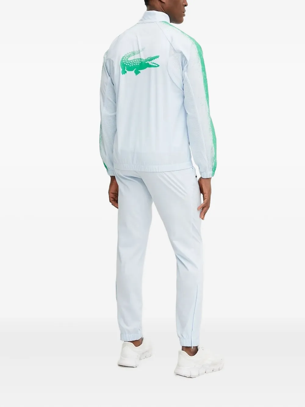 Lacoste Trui met spray-detail - Blauw