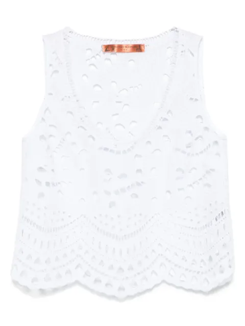 Ermanno Scervino broderie anglaise top