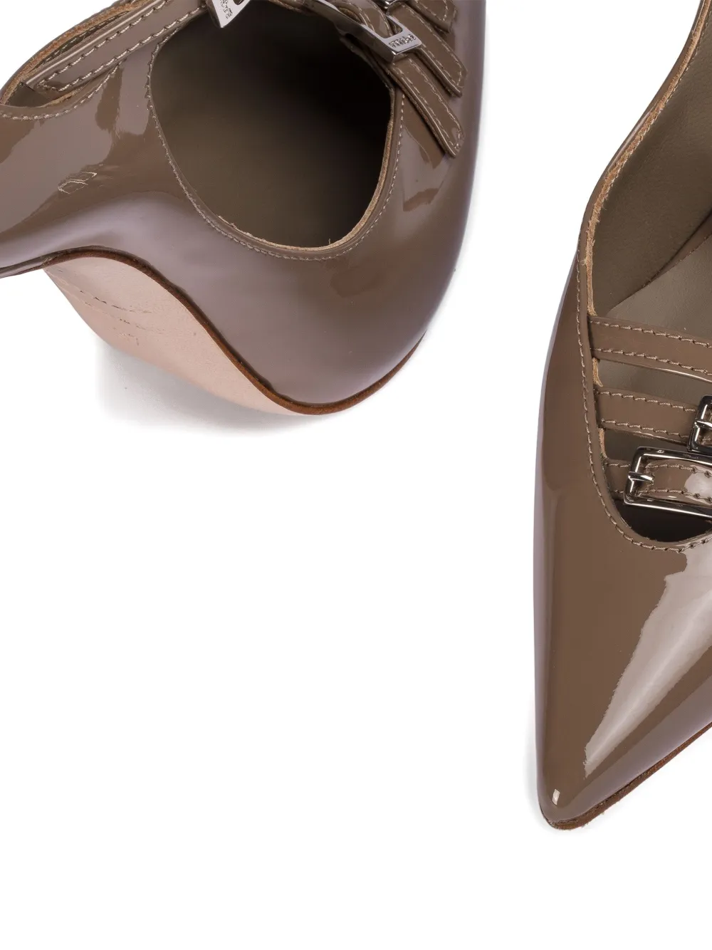Le Silla 120MM buckle-strap pointed-toe pumps Bruin