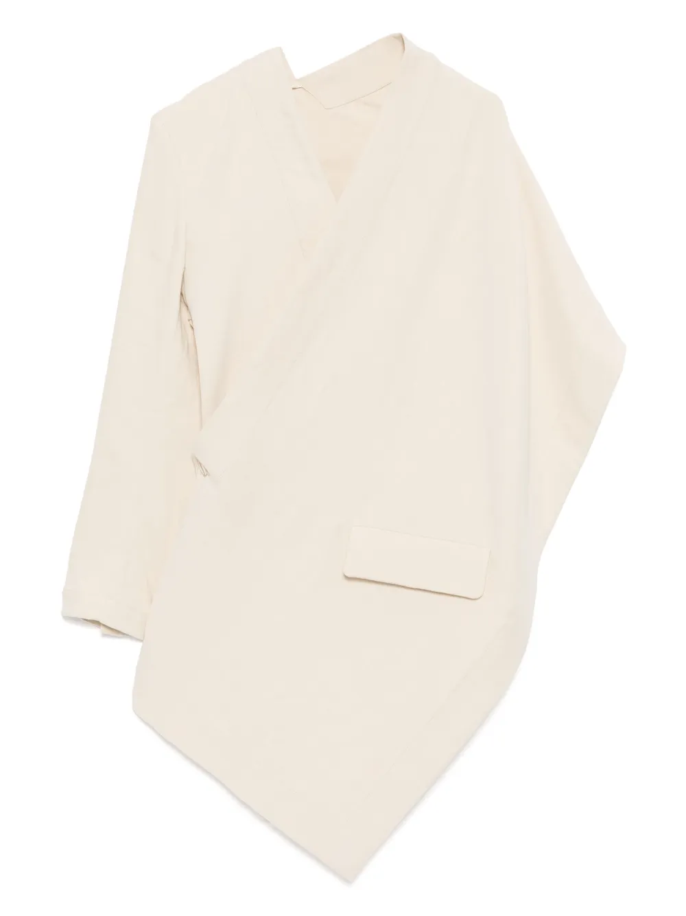 Uma Wang asymmetric-draped jacket | Neutrals | Image 1