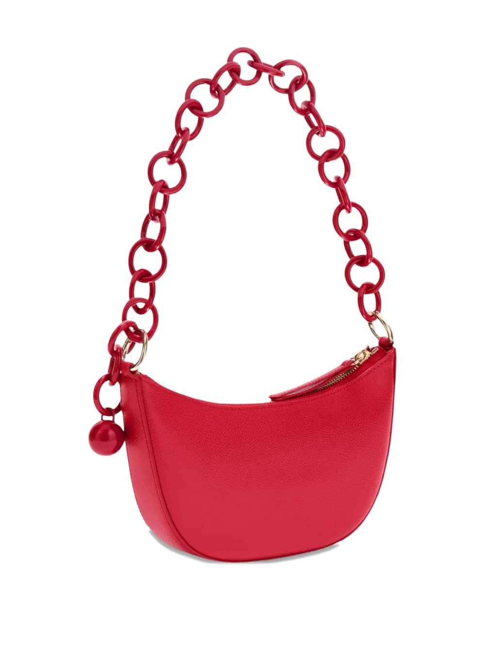 Furla Sfera kleine wassende tas verfraaid met ketting Rood