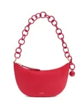 Furla mini Sfera chain-embellished crescent bag - Red