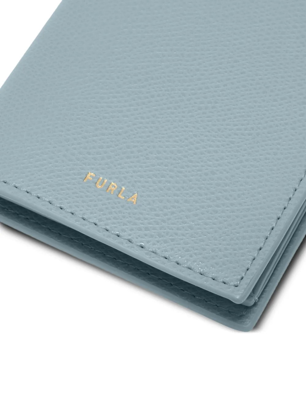 Furla Laura leren pasjeshouder met bandje Blauw