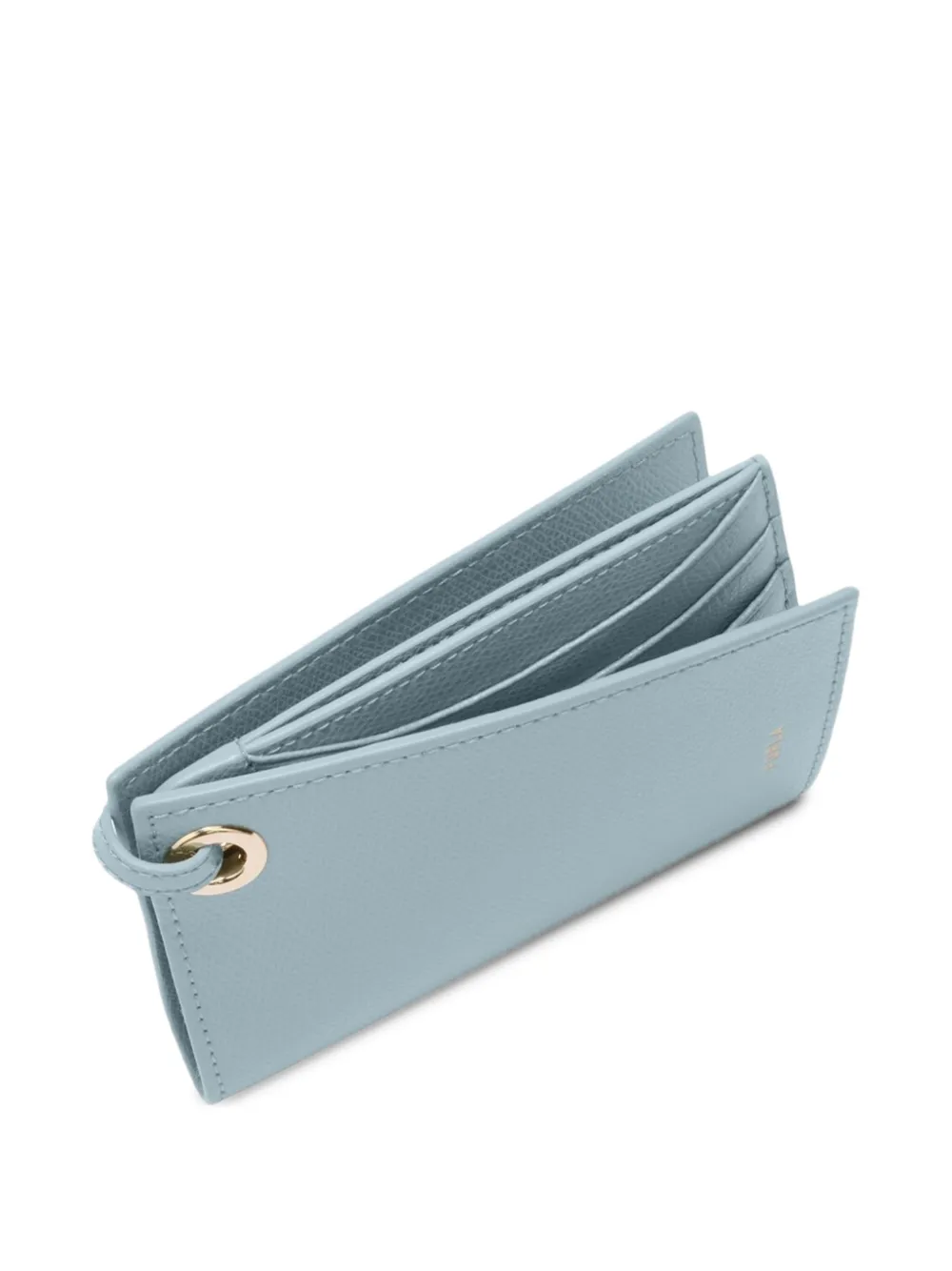 Furla Laura leren pasjeshouder met bandje Blauw