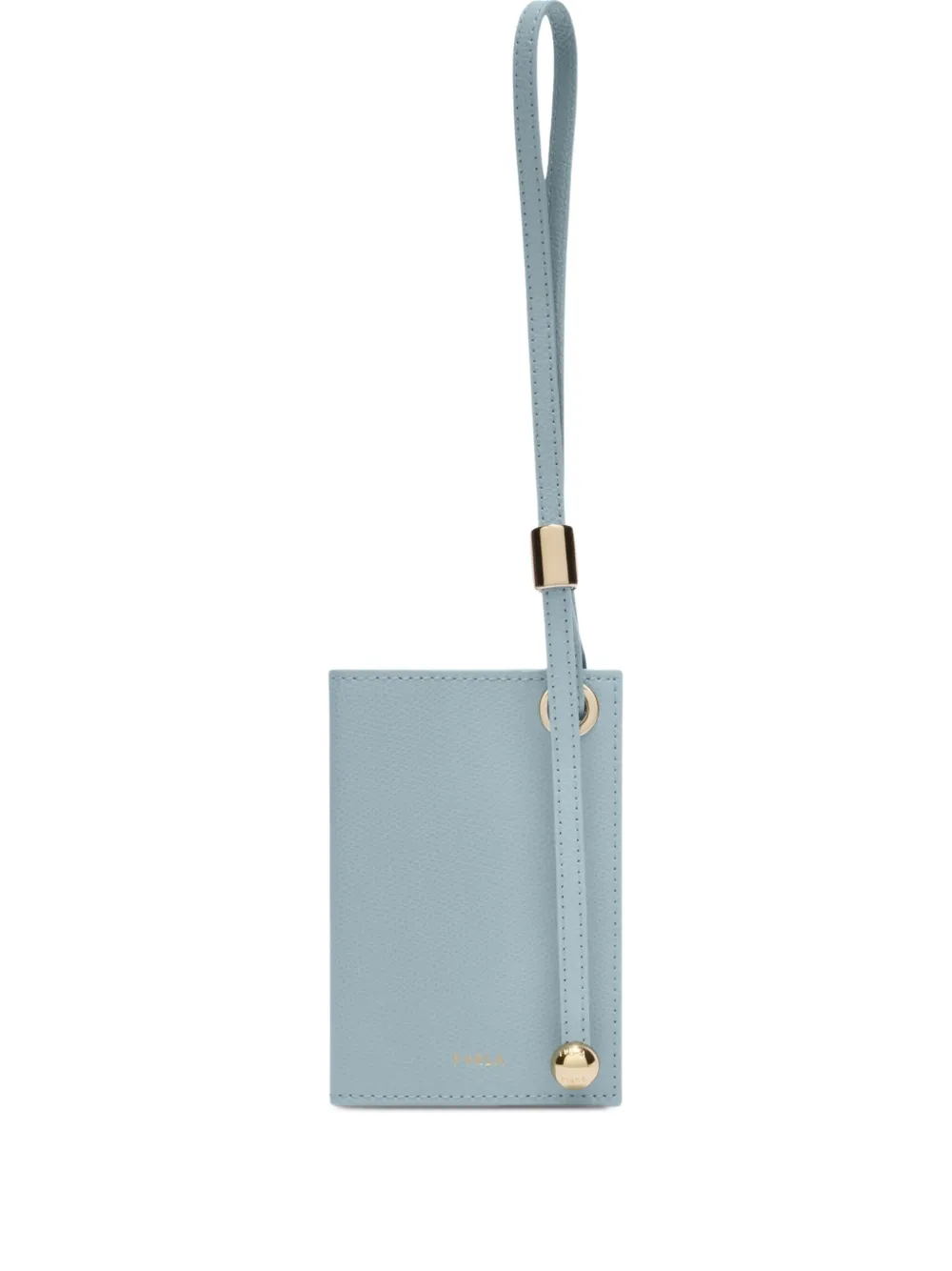 Furla Laura leren pasjeshouder met bandje Blauw