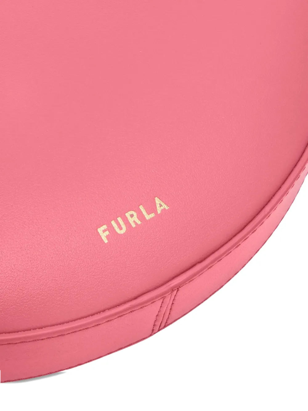 Furla Delizia schoudertas met halve maan rits Roze