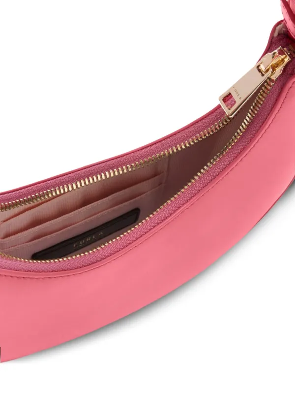 Furla Delizia half-moon Zip Shoulder Bag | Pink | FARFETCH