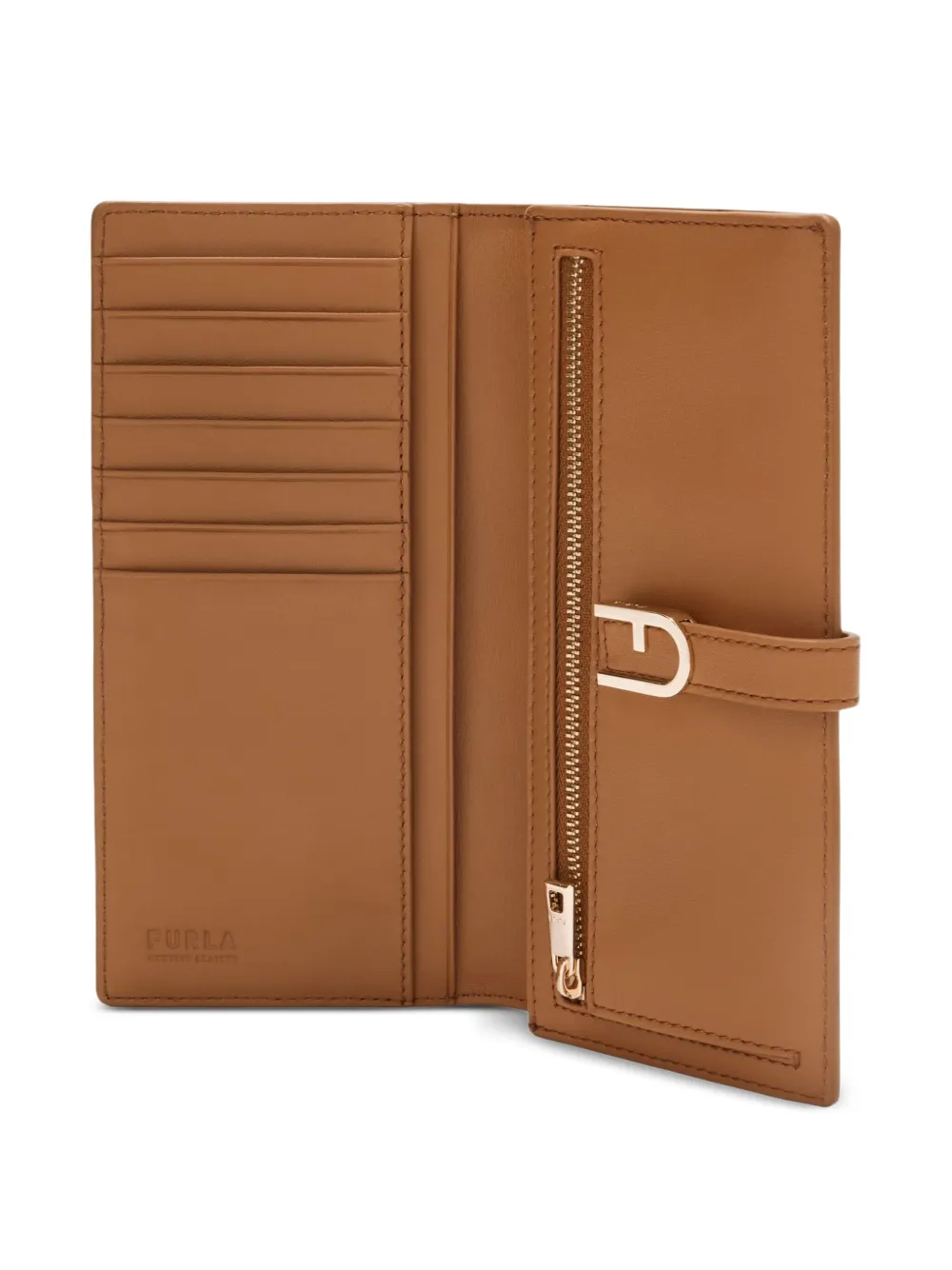 Furla Leren portemonnee Bruin