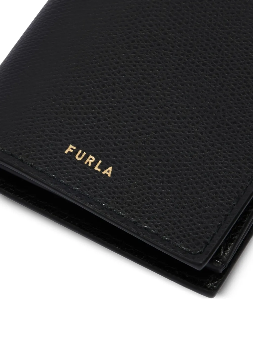 Furla Laura leren pasjeshouder met bandje Zwart