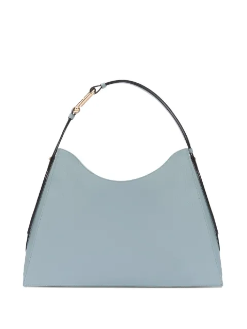 Furla شنطة كتف جلد بمقبض منحني