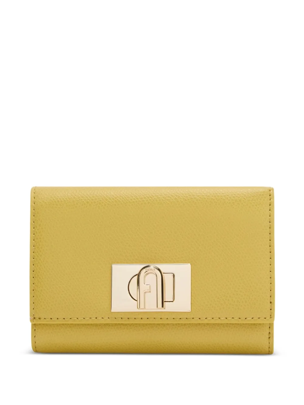 Furla Portemonnee met draaislot Geel