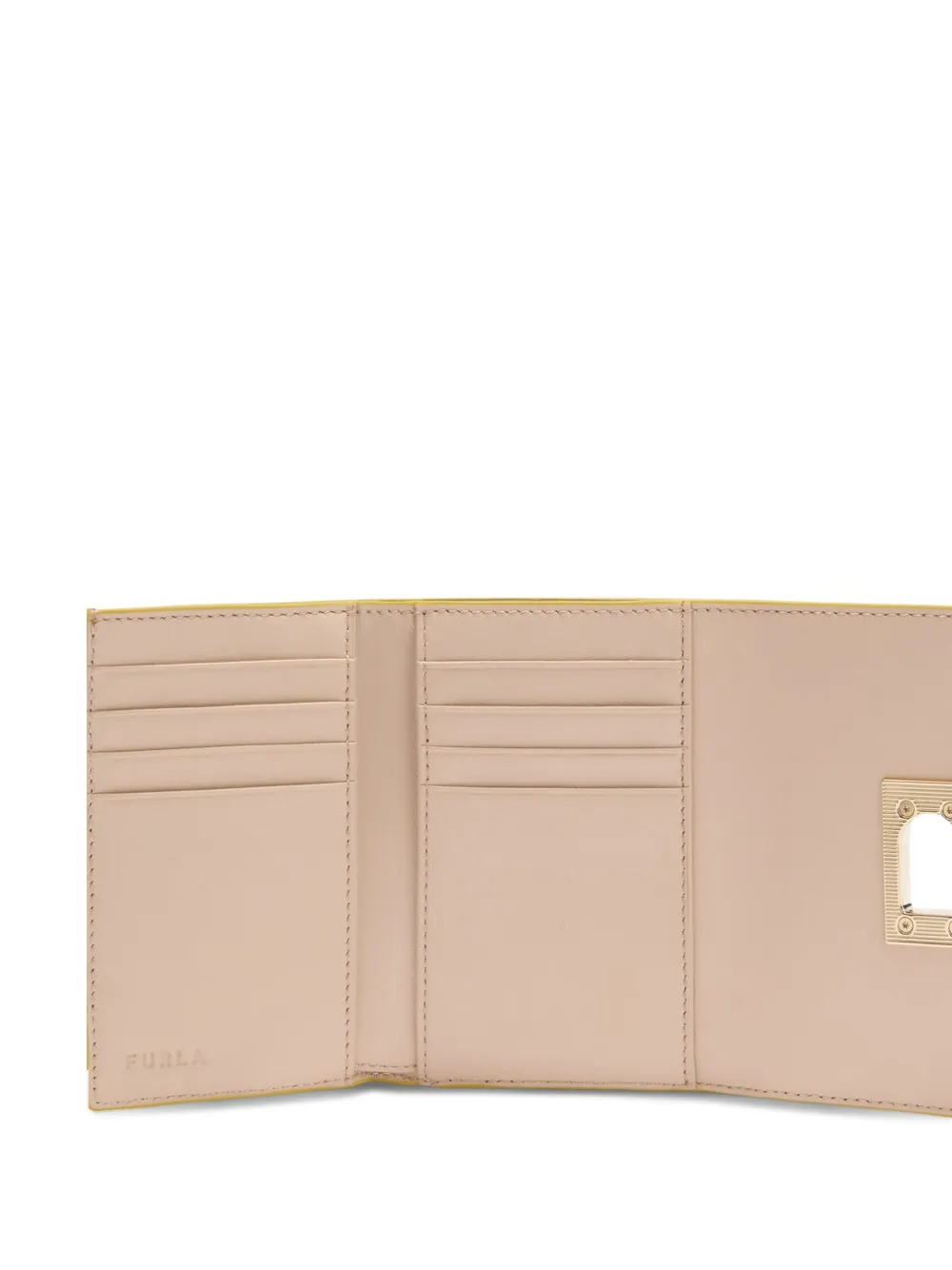Furla Portemonnee met draaislot Geel