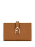 Furla Flow compact wallet - Brown