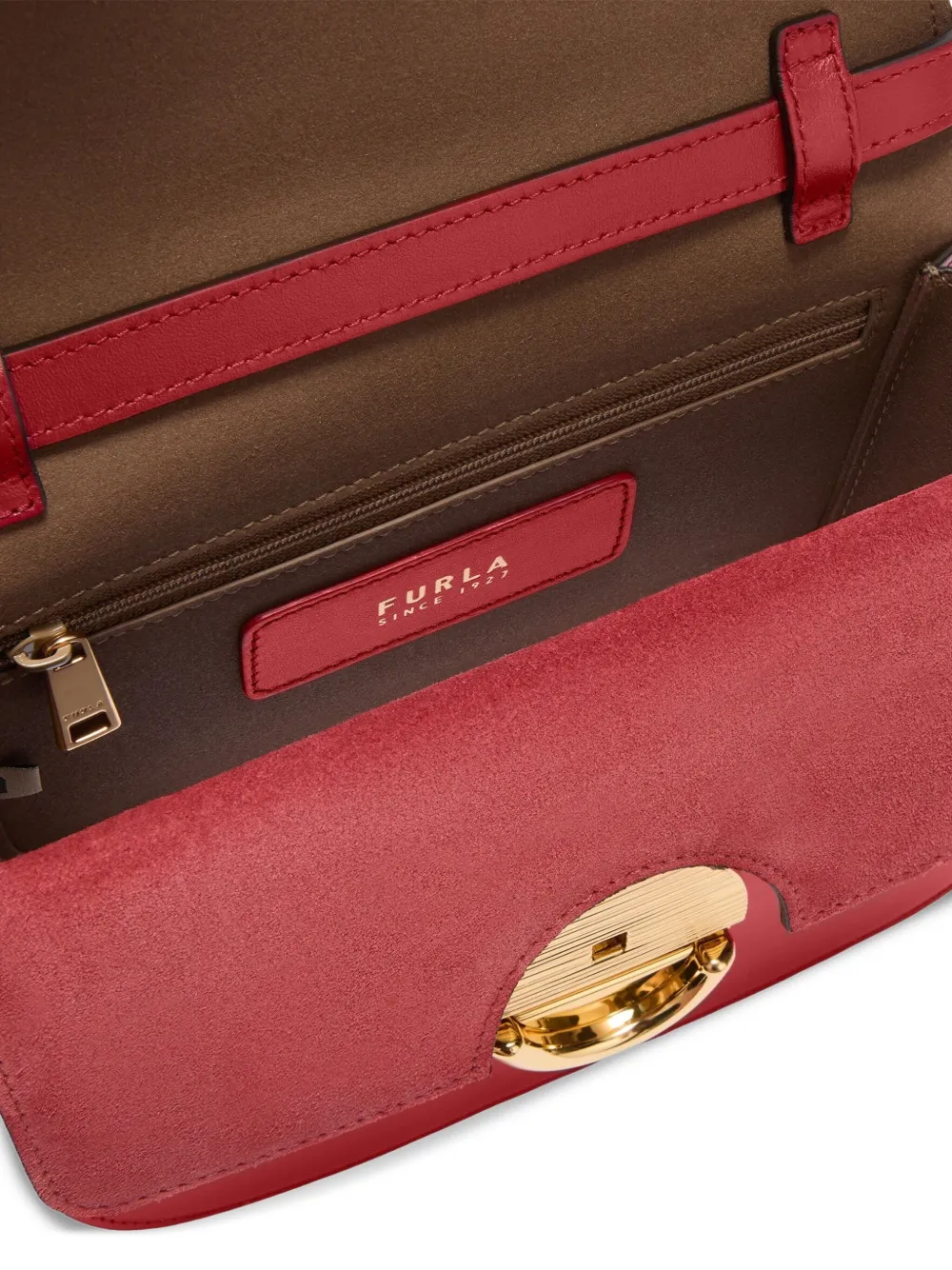 Furla Sfera mini-crossbodytas met omslag Rood