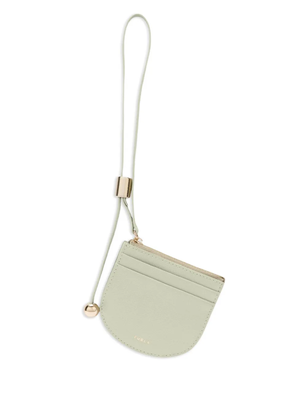 Furla Laura leren pasjeshouder met bandje Groen