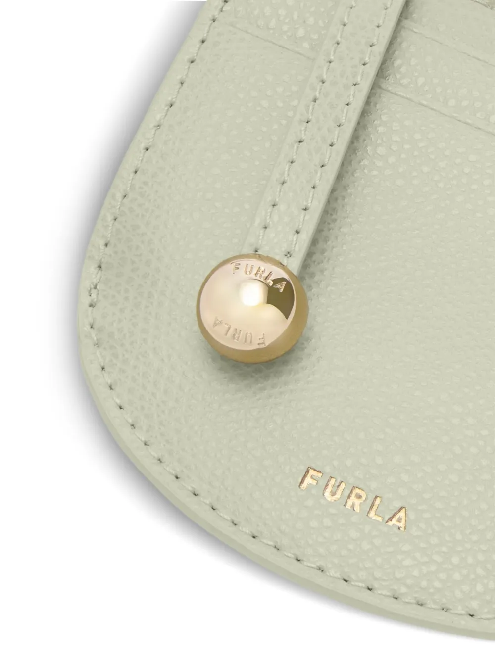 Furla Laura leren pasjeshouder met bandje Groen