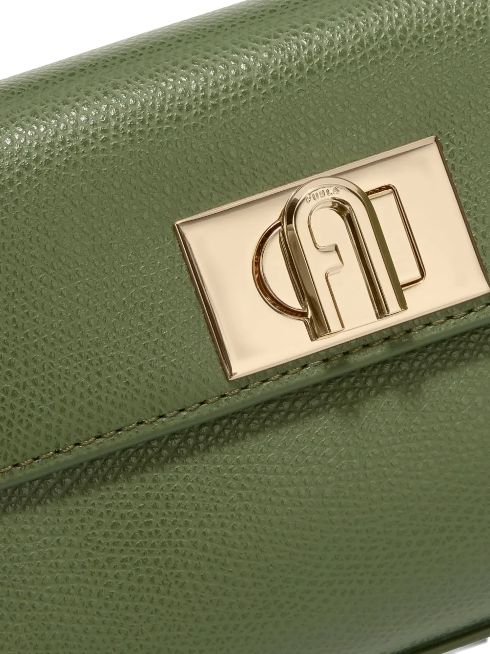 Furla 1927 chain-strap flap mini bag Groen