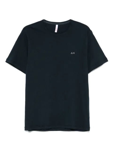 Sun 68 logo-embroidered T-shirt 