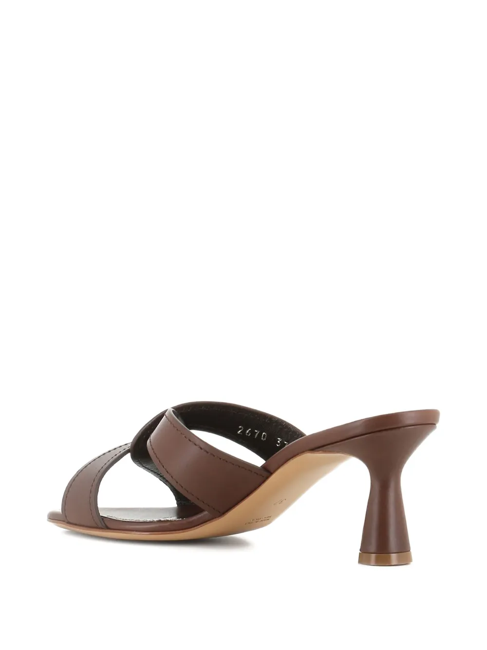 Antonio Barbato Maestri Veneziani strappy heeled mules Brown