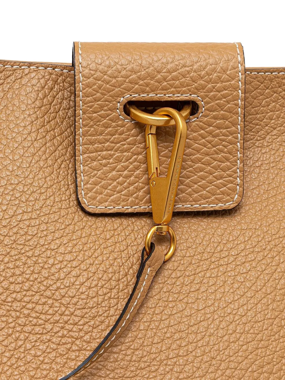 GIANNI CHIARINI Leren shopper Beige