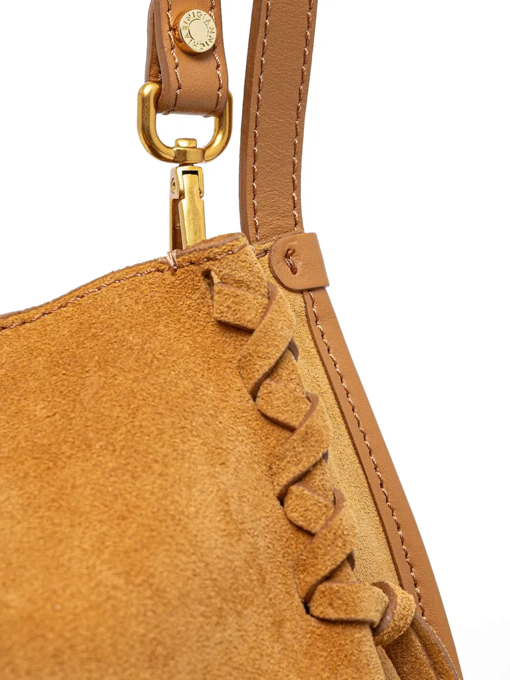 GIANNI CHIARINI Suède schoudertas Bruin