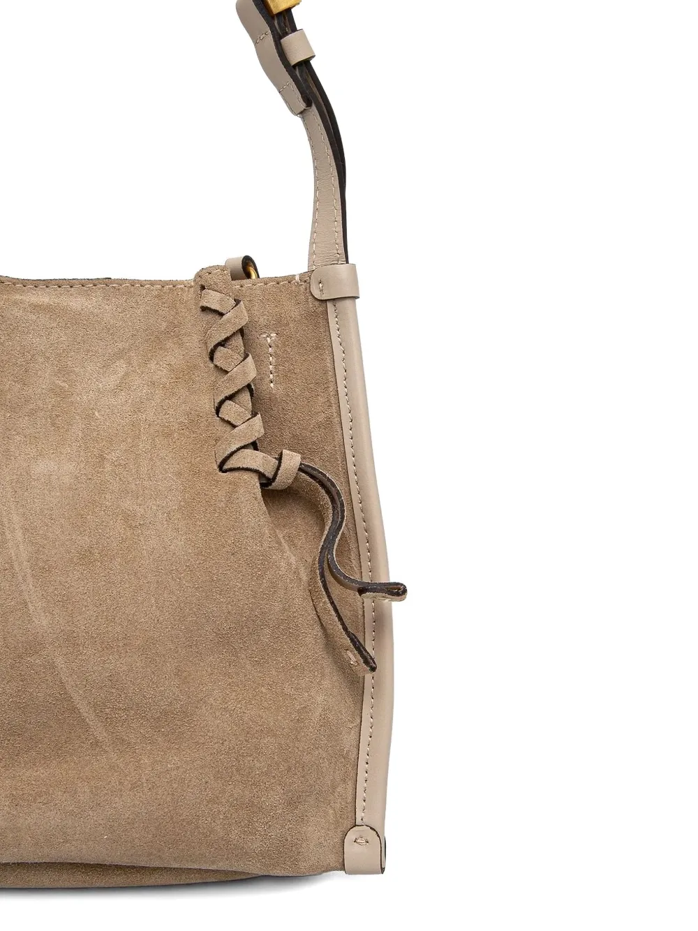 GIANNI CHIARINI Dory suède shopper Bruin