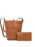 GIANNI CHIARINI Amelia detachable-pouch bucket bag - Brown