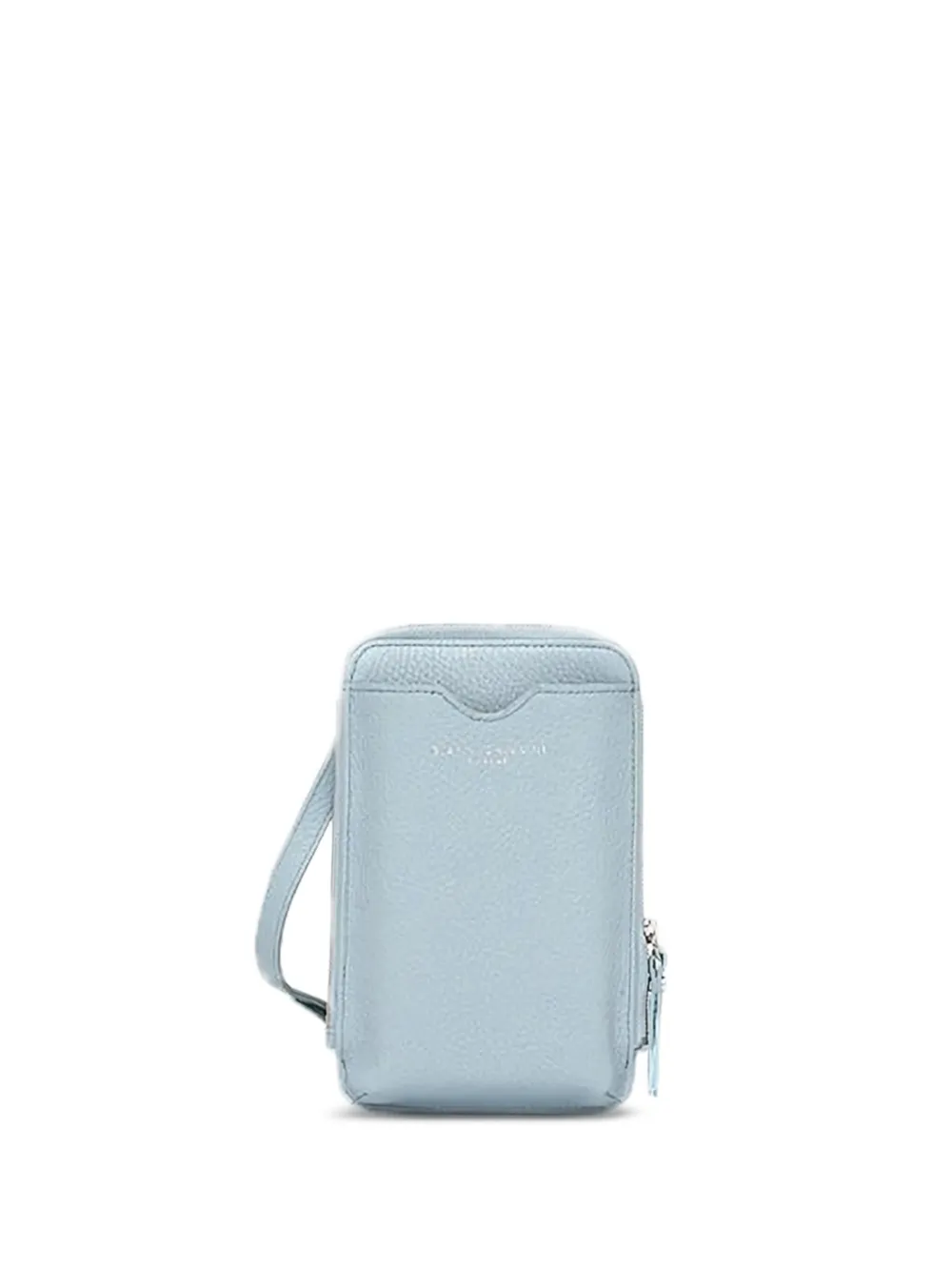 GIANNI CHIARINI zip-fastening leather phone bag Blauw