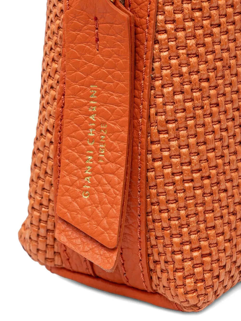 GIANNI CHIARINI Geweven shopper Oranje