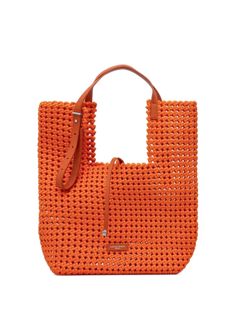 GIANNI CHIARINI tote naranja con diseño entretejido