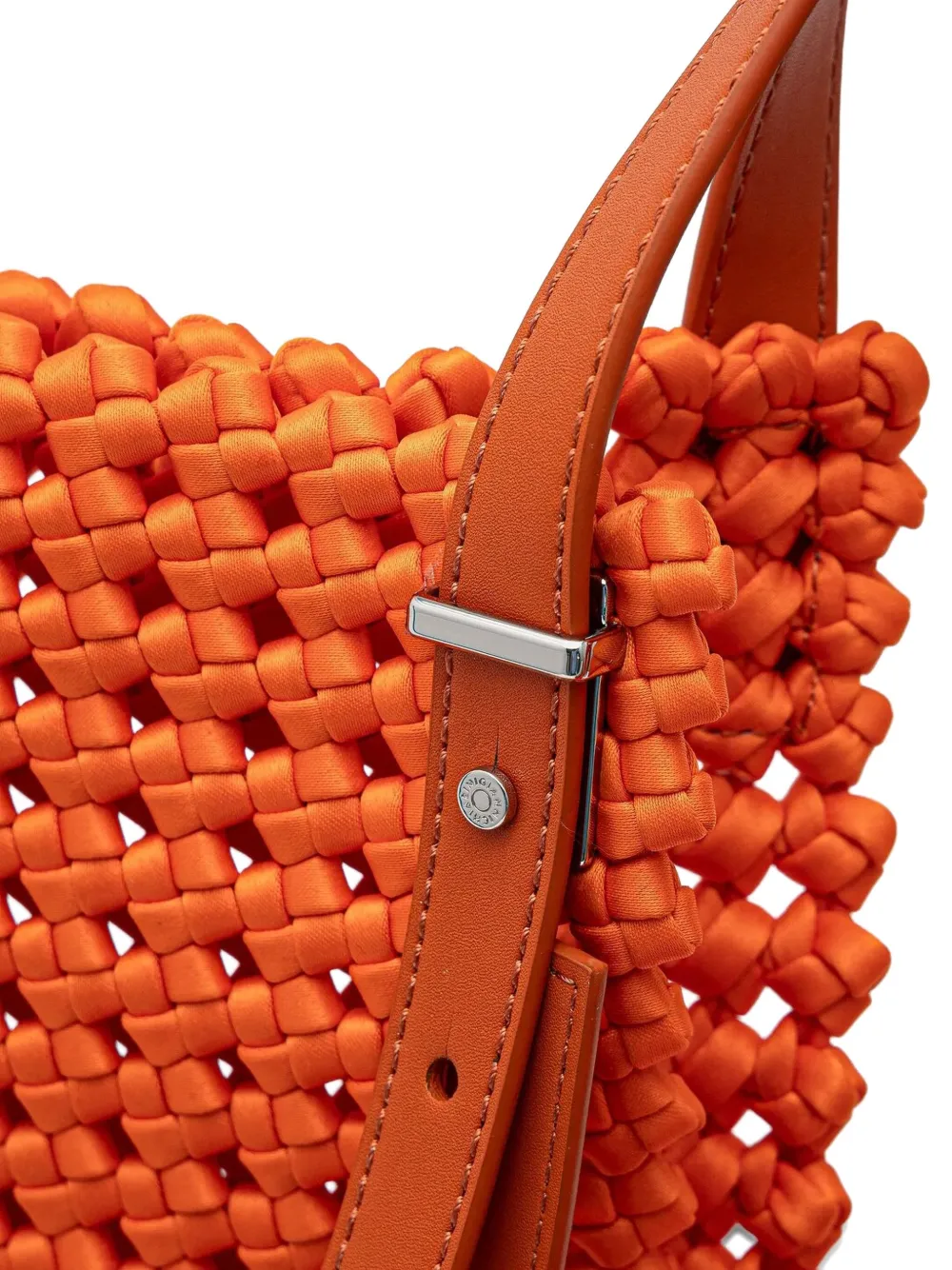 GIANNI CHIARINI Geweven shopper Oranje