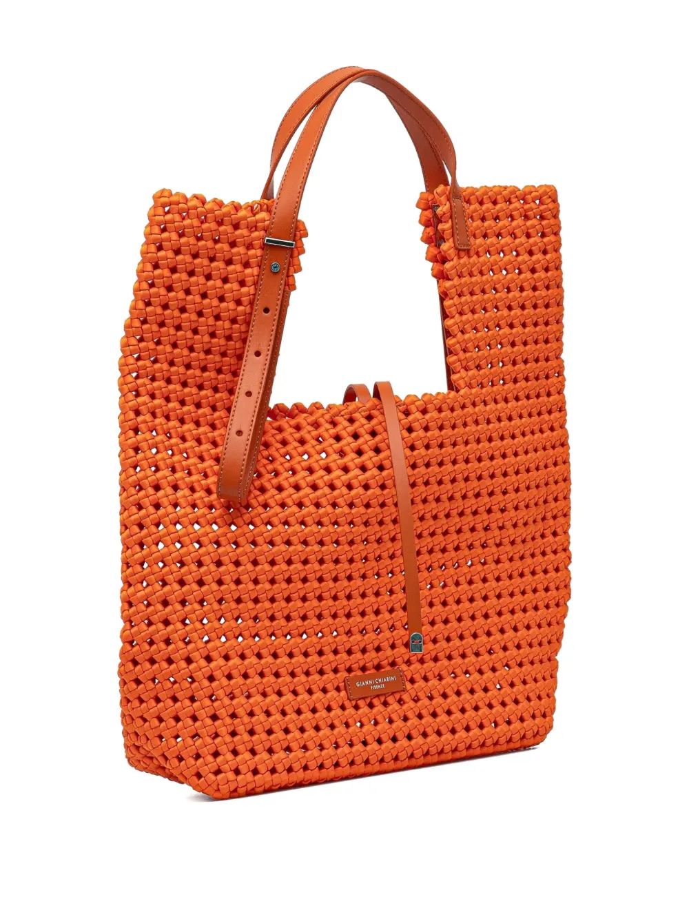 GIANNI CHIARINI Geweven shopper - Oranje