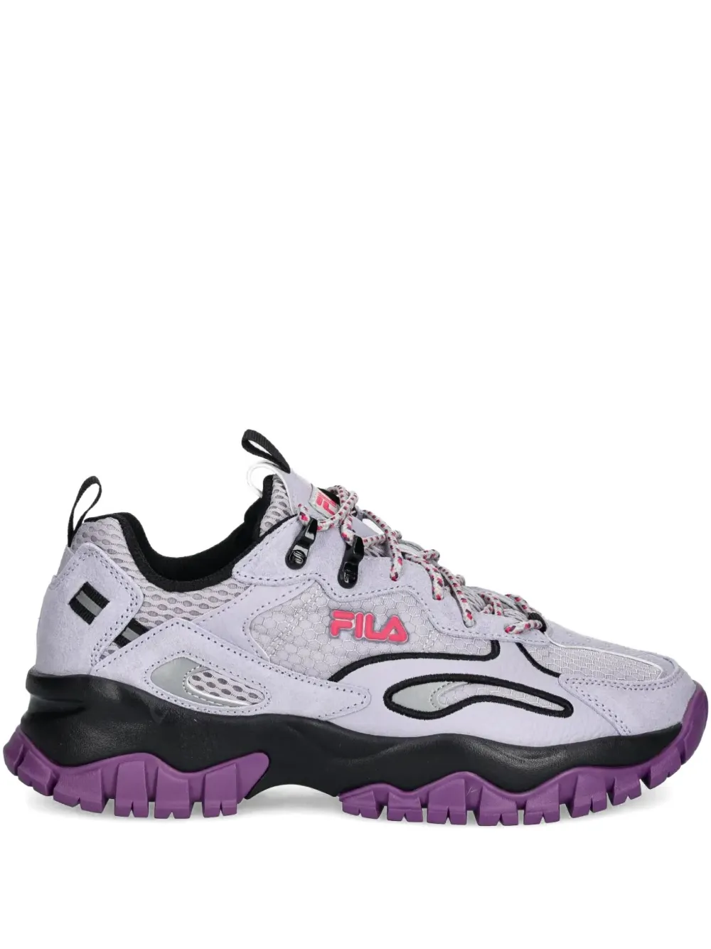Fila Ray Tracer Chunky-sole Mesh Sneakers In Gray