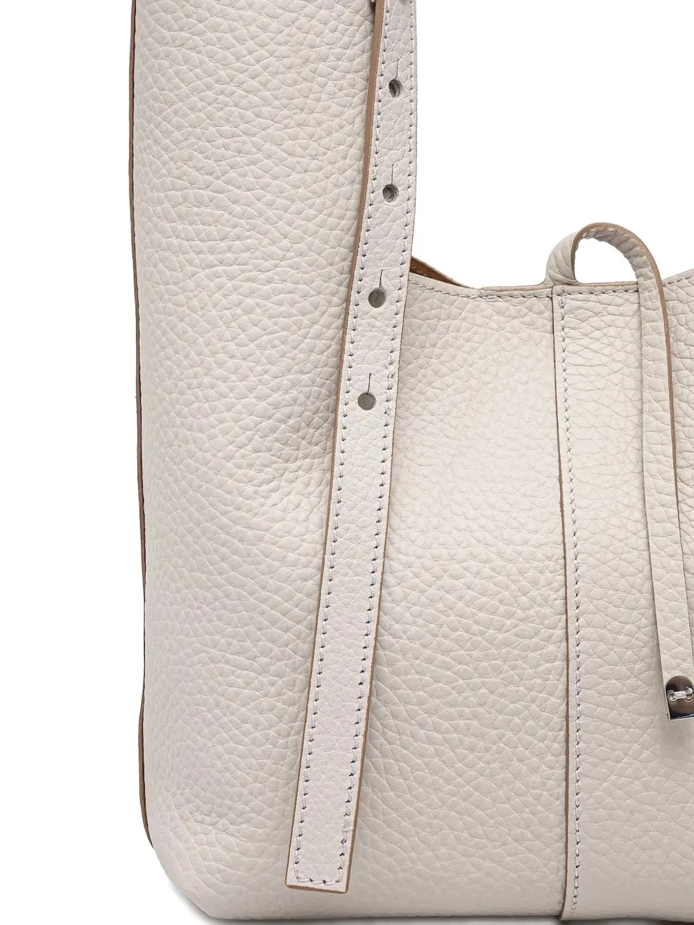 GIANNI CHIARINI Leren shopper Beige