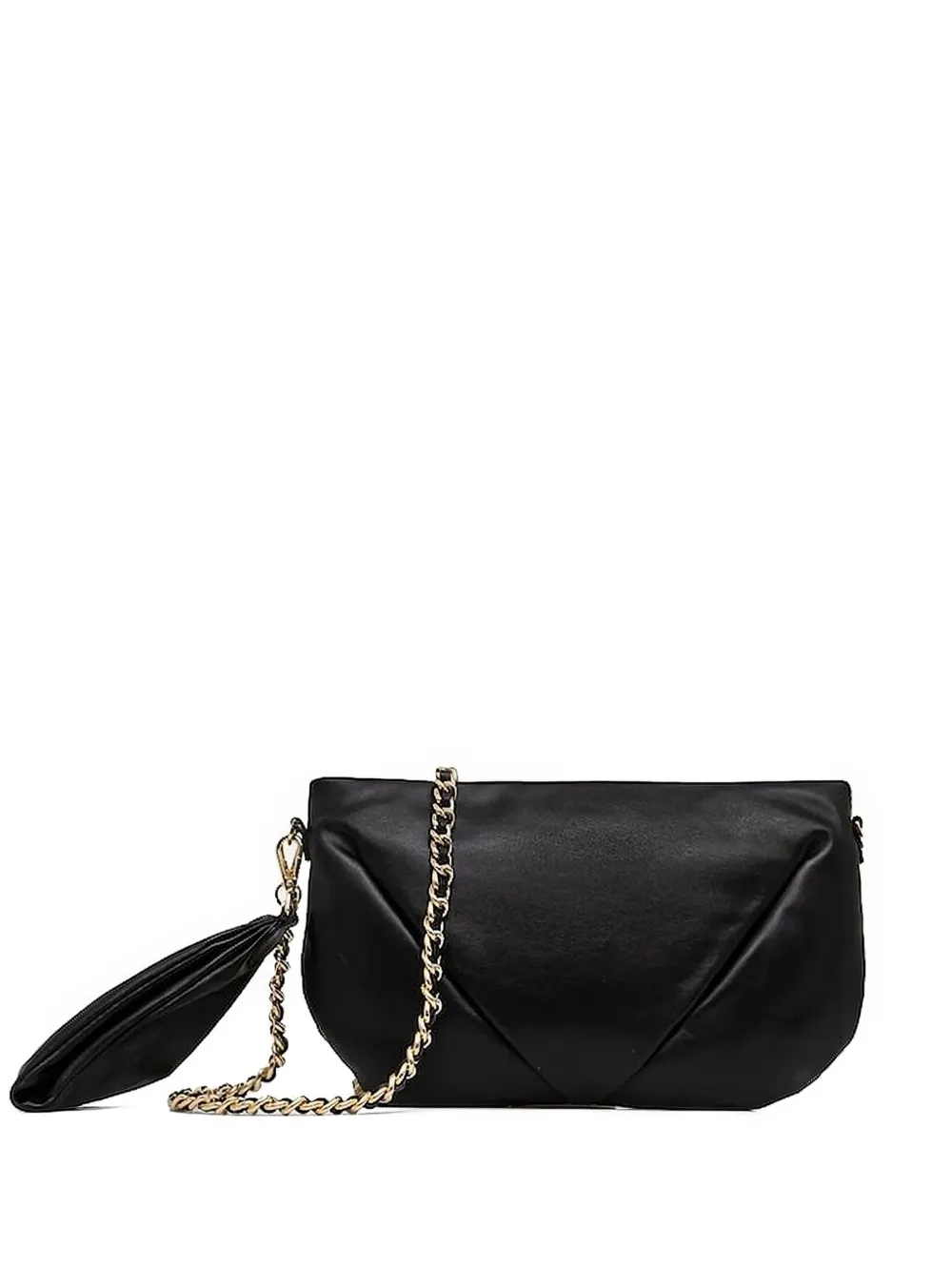 GIANNI CHIARINI Allegra チェーンストラップ クラッチバッグ - ブラック GIANNI CHIARINI Allegra チェーンストラップ クラッチバッグ - ブラック