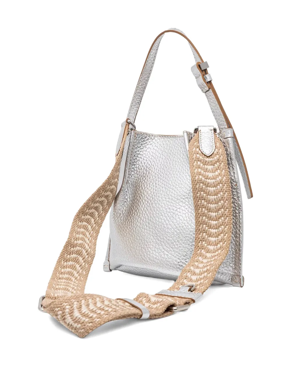 GIANNI CHIARINI leather shoulder bag - Zilver