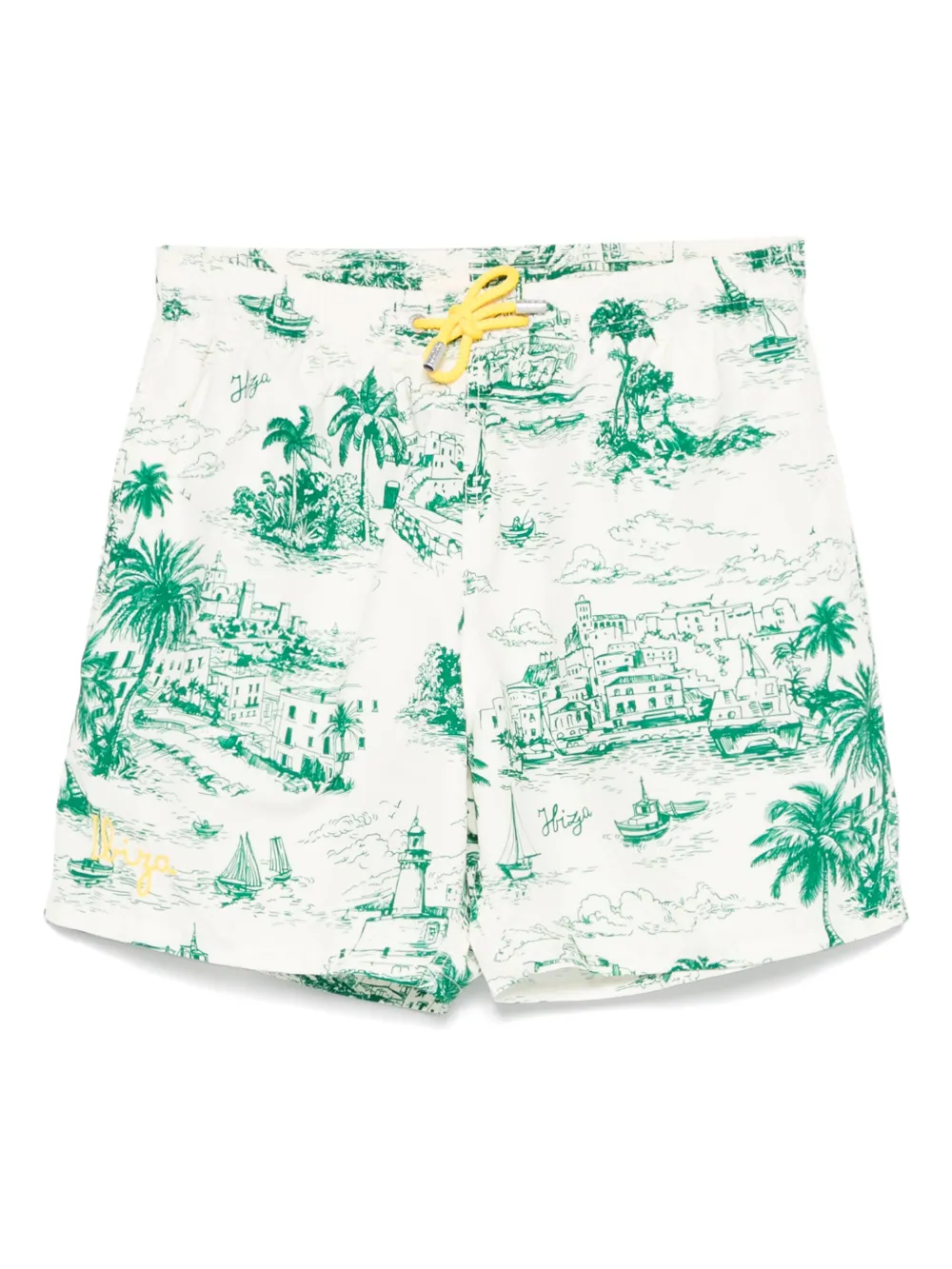 MC2 Saint Barth graphic-print swim shorts | Neutrals | Image 1