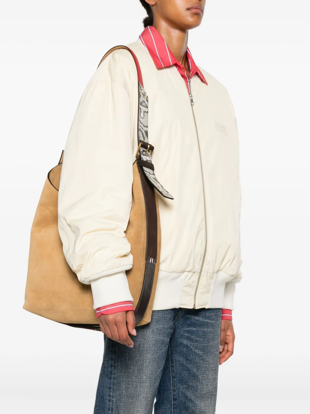 Moschino suede buckle-strap shoulder bag | Image 2