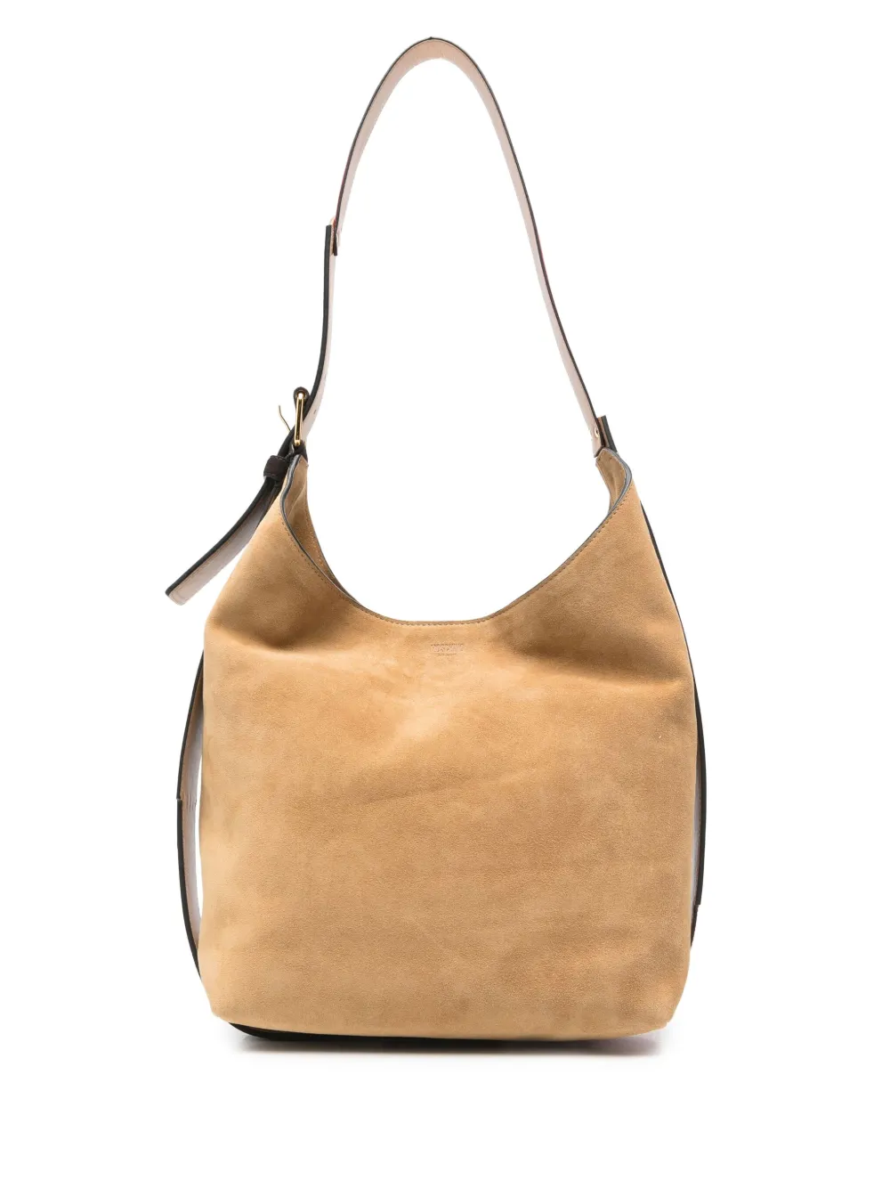Moschino suede buckle-strap shoulder bag | Neutrals | Image 1