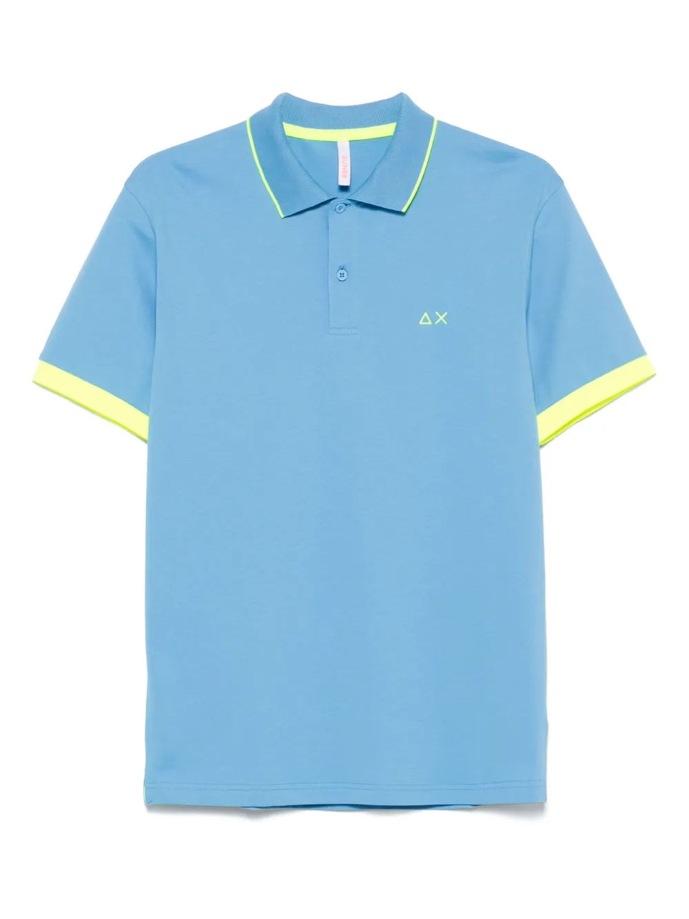 Sun 68 logo-embroidered polo shirt | Blue | Image 1