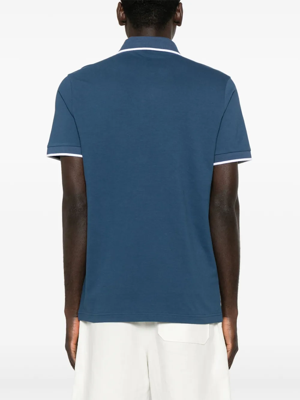 BOSS Katoenen poloshirt Blauw