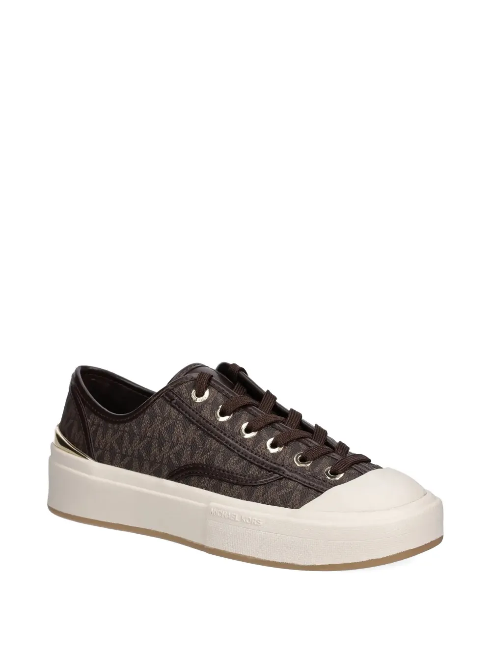 Michael Michael Kors monogram-pattern sneakers - Bruin