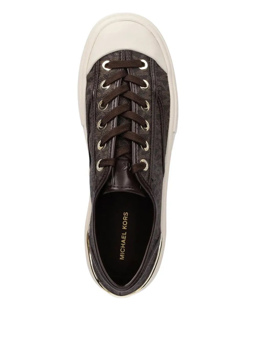 Michael Kors monogram-pattern sneakers Brown