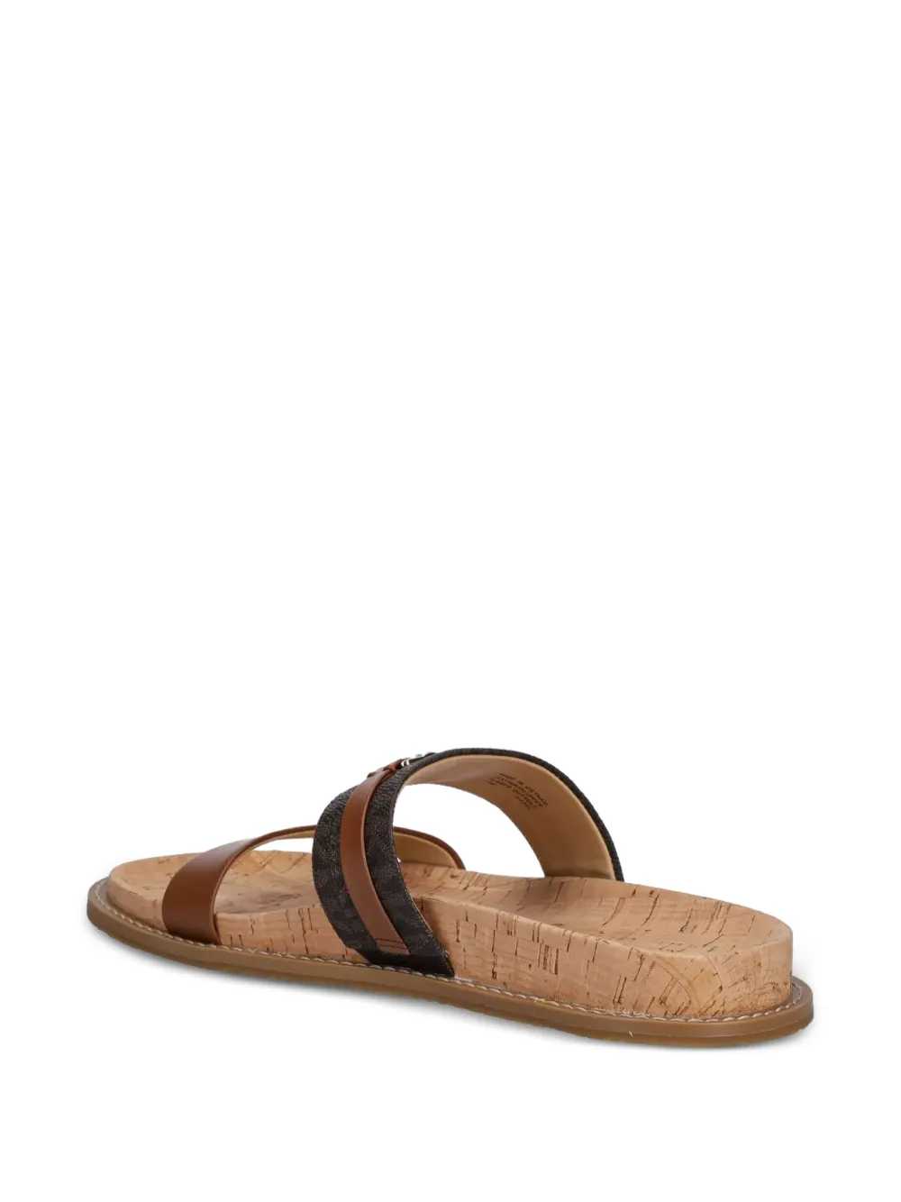 Michael Kors logo-plaque sandals Brown